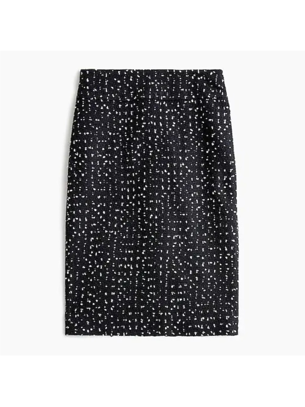 J. Crew No. 2 Black Tweed Pencil Skirt